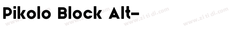 Pikolo Block Alt字体转换